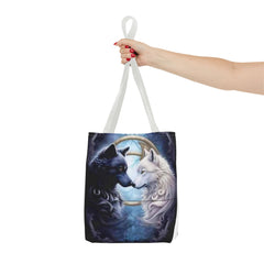 Tote Bag (AOP) - Yin and Yang wolf