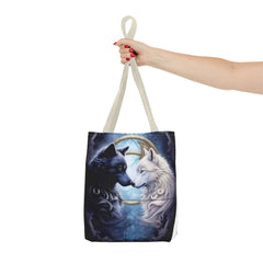 Tote Bag (AOP) - Yin and Yang wolf