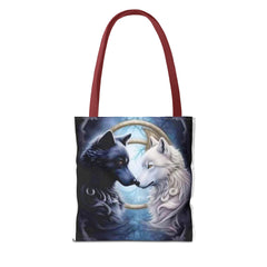 Tote Bag (AOP) - Yin and Yang wolf