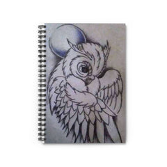 Spiral Notebook - Ruled Line- Baby Owl