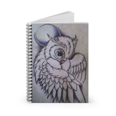 Spiral Notebook - Ruled Line- Baby Owl