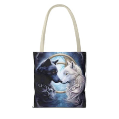 Tote Bag (AOP) - Yin and Yang wolf