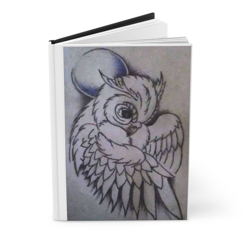 Hardcover Journal Matte- Baby Owl