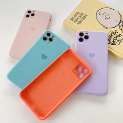 Candy Color Love Heart Case